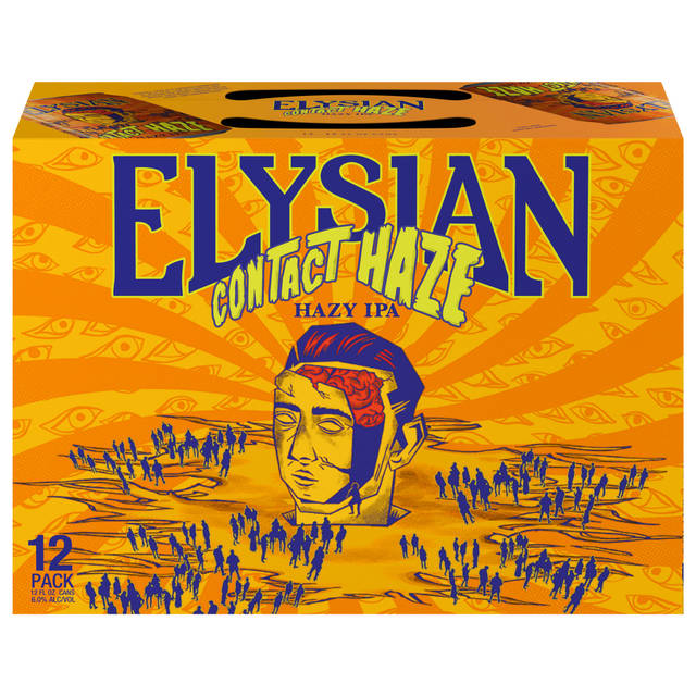 Elysian Contact Haze IPA 12x12 oz Can Pack CARRIER - Craft Direct