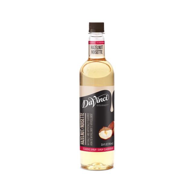 DaVinci Gourmet Original Hazelnut Syrup, Plastic Bottle, 4 x 750 mL