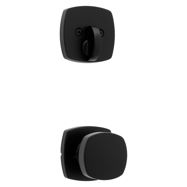 Single Cylinder Interior Pack w/ Prague Knob in Matte Black