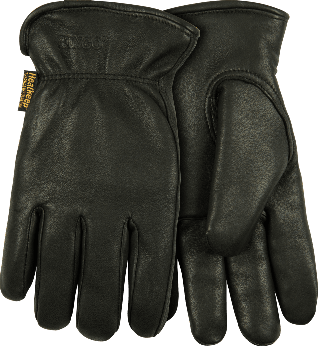 Lined Black Grain Goatskin Driver