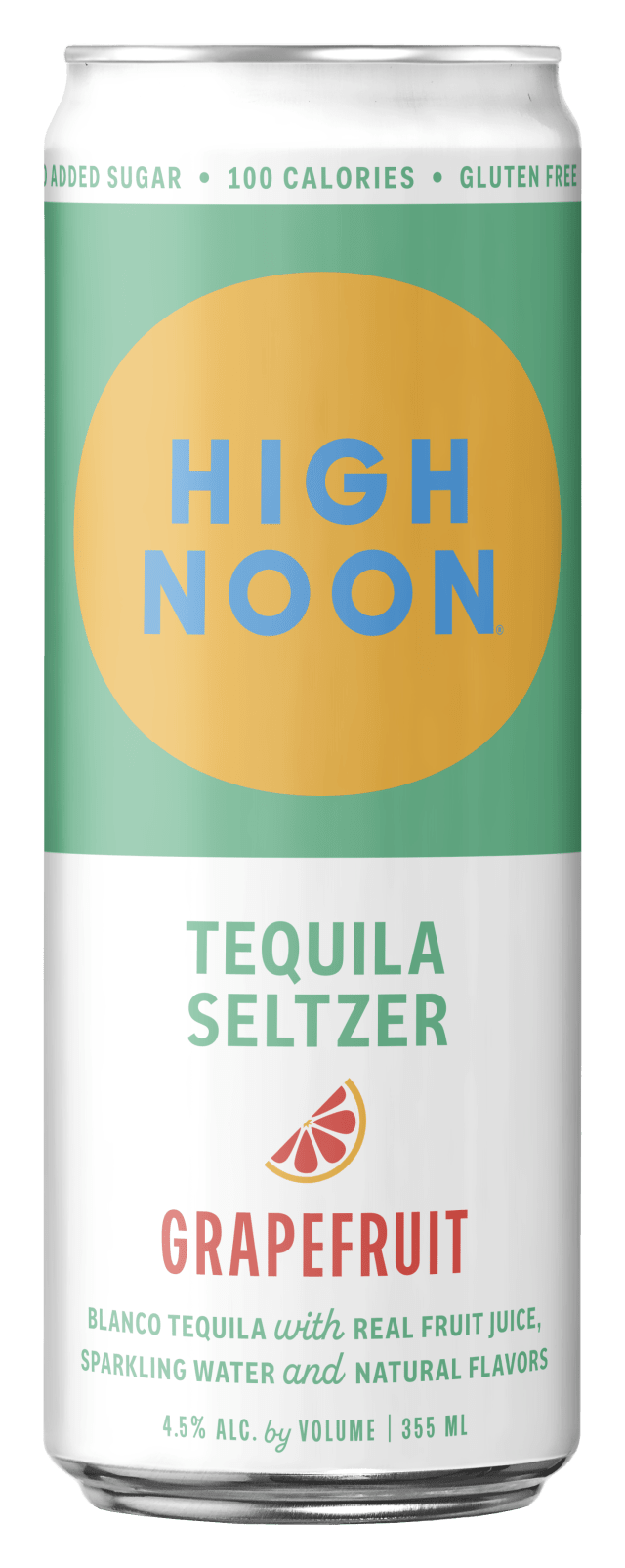 High Noon Grapefruit Tequila Hard Seltzer Single Serve 355ml Can