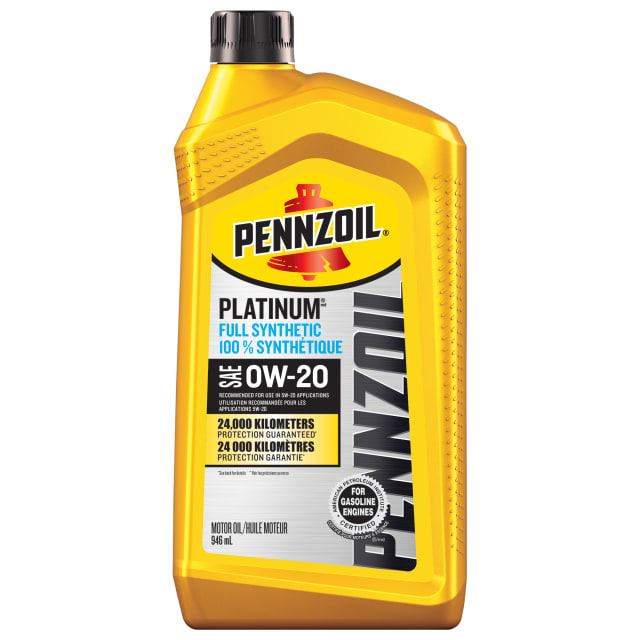 Pennzoil Platinum Full Synthetic 0W-20 Motor Oil, 1 Quart