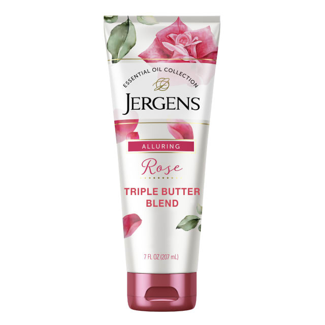 Jergens Rose Hand & Body Lotion For Dry Skin, 7 fl oz