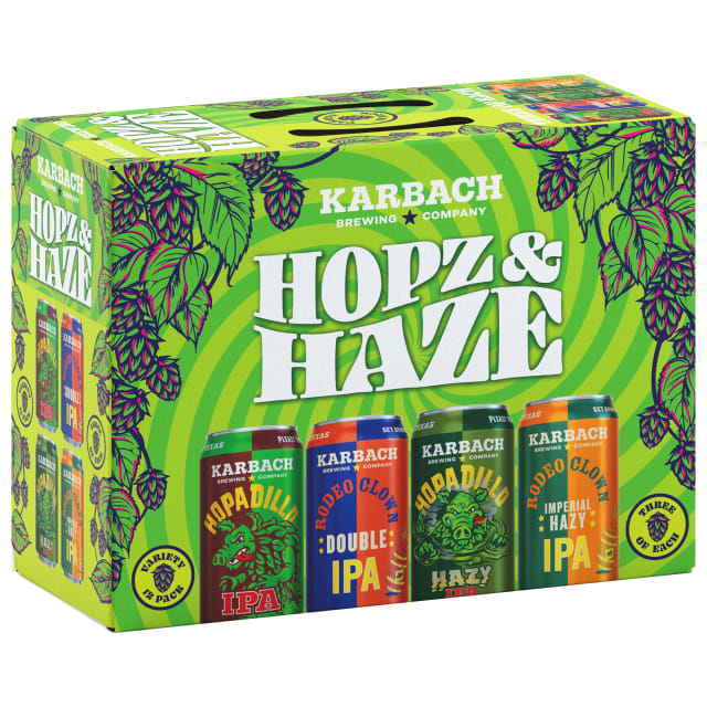 Karbach Hopz & Haze Variety Pack, 12oz. Can 12 Pack