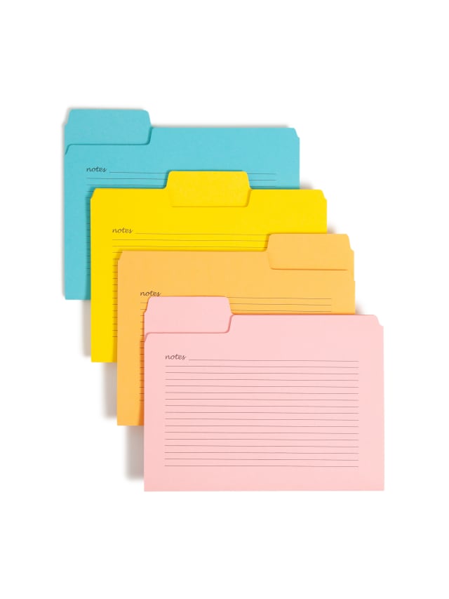 SuperTab® Notes File Folders, 1/3 Cut Tab