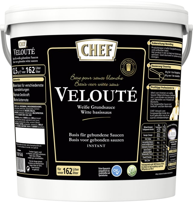 CHEF Veloute Weiße Grundsauce Instant 12,5kg, für 162 Liter