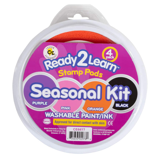 Jumbo Circular Washable Stamp Pads - Seasonal - Set of 4