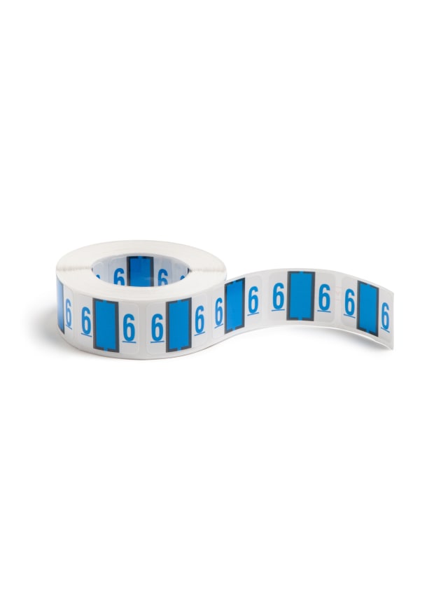 BCCRN Bar Style Color-Coded Numeric Labels, 0-9 Rolls
