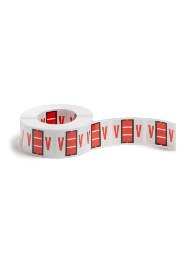 BCCR Bar Style Color-Coded Alphabetic Labels, A-Z Rolls