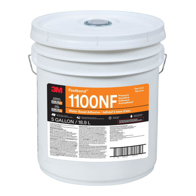 Adesivo de colagem de Espuma 3M™ Fastbond™ 1100NF, neutro, 5 galões (balde)