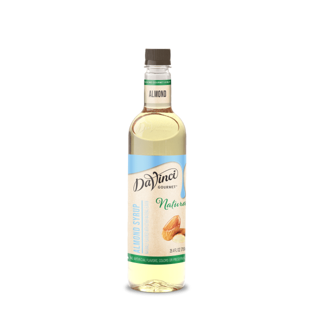 DaVinci Gourmet Natural Almond Syrup, Plastic Bottle, 4 x 750 mL