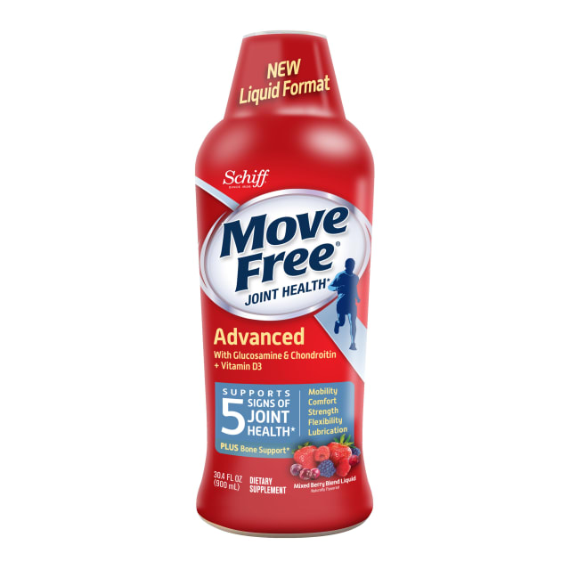 Move Free Advanced With Glucosamine &amp; Chondroitin + Vitamin D3 &amp; Msm, Mixed Berry, 30.4 Fluid Ounce