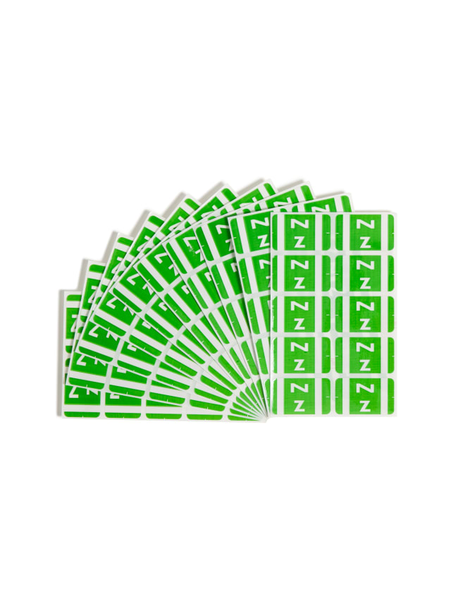AlphaZ® ACCS Color Coded Alphabetic Labels - Sheets