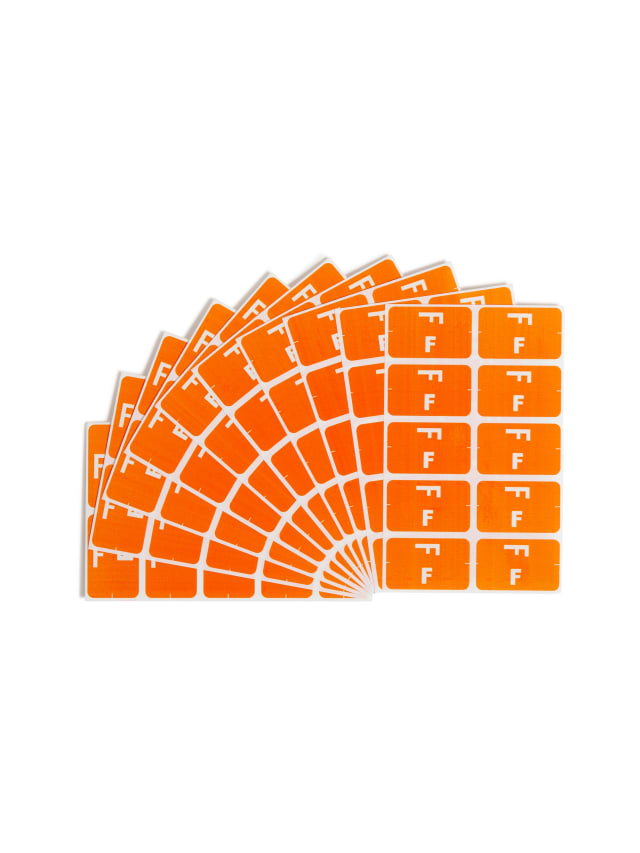 AlphaZ® ACCS Color Coded Alphabetic Labels - Sheets