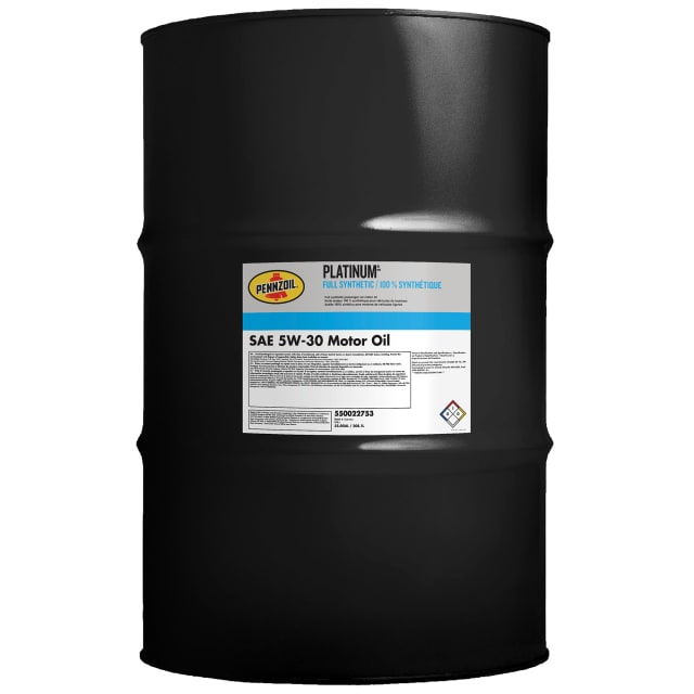 Pennzoil Platinum Full Synthetic 5W-30 Motor Oil, 55 Gallon