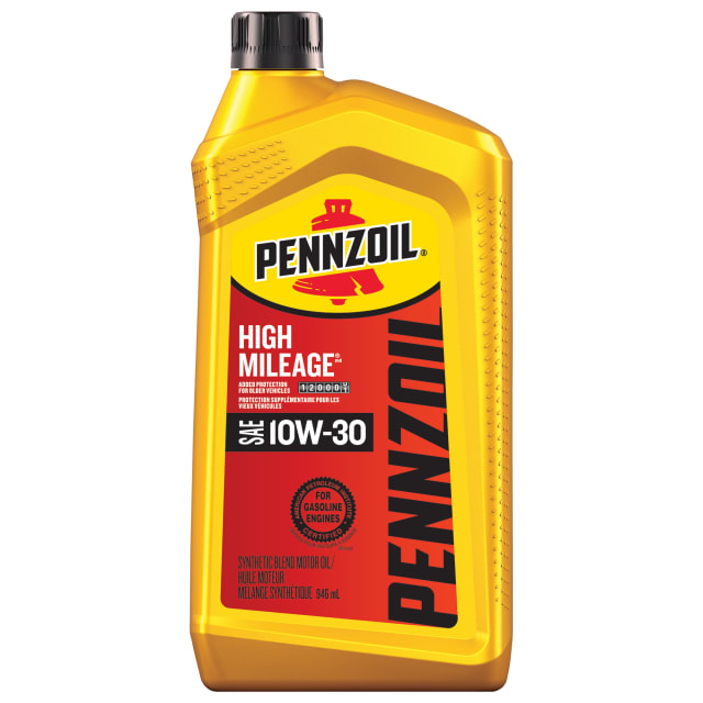 Pennzoil High Mileage 10W-30 Motor Oil, 1 Quart