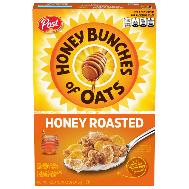 Honey Bunches of Oats Honey Roasted Breakfast Cereal, 12 oz Box