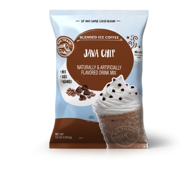 Big Train Java Chip Blended Ice Coffee Powdered Drink Mix, 5 x 3.5 lb
