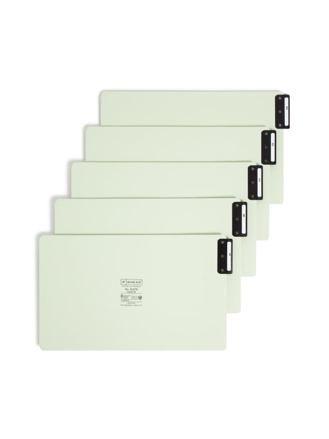 Pressboard Extra-Wide Filing Guides with Metal Tabs