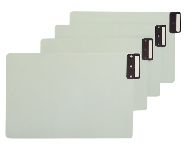 100% Recycled End Tab Pressboard Extra-Wide Filing Guides with Metal Tabs