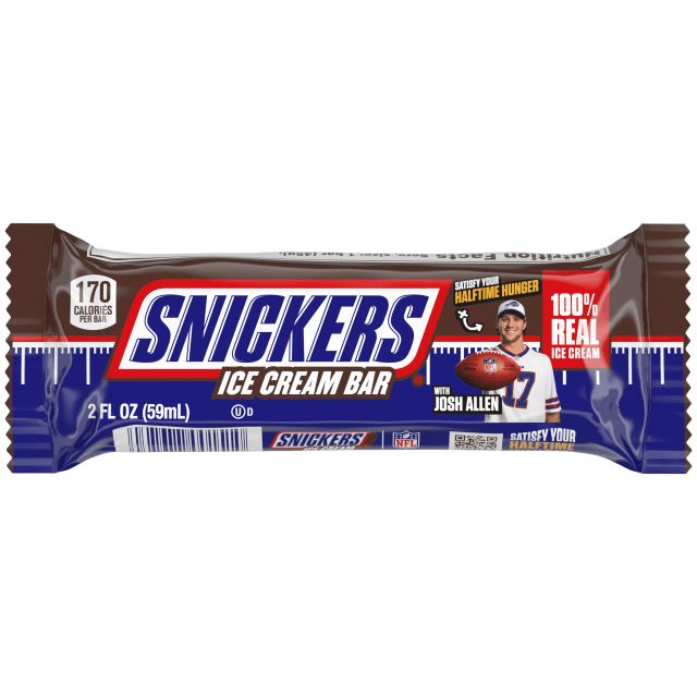SNICKERS Ice Cream, Chocolatey Caramel Peanut Butter Ice Cream Bar, 2.0 Oz