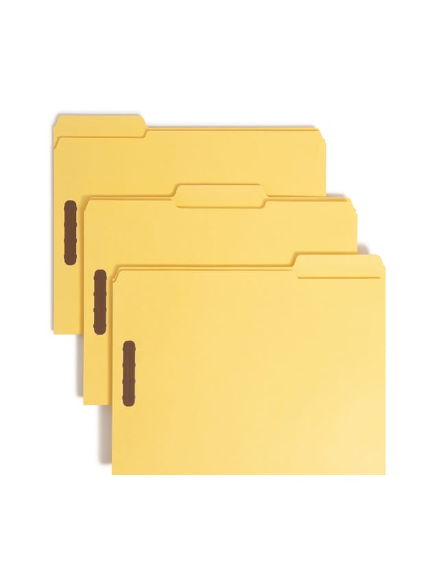 100% Recycled Reinforced Tab Fastener File Folders