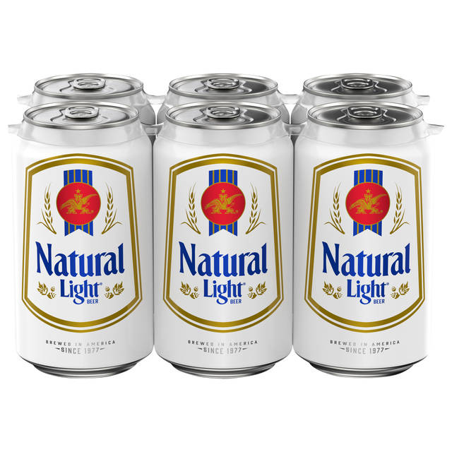 Natural Light Beer 6 - 12 fl oz Cans