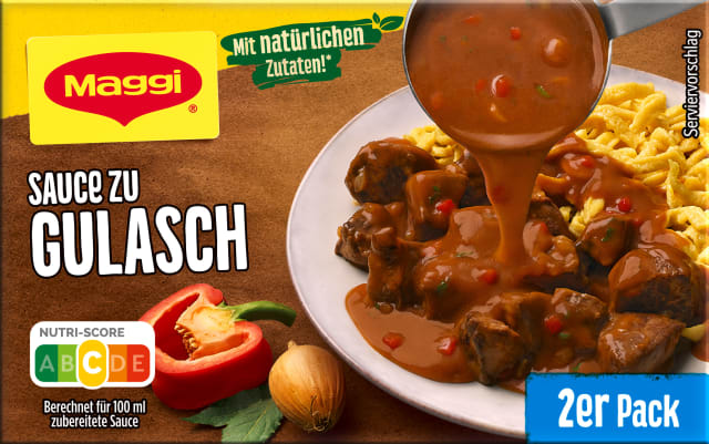 MAGGI Sauce zu Gulasch 2er Multipack, ergibt 500ml