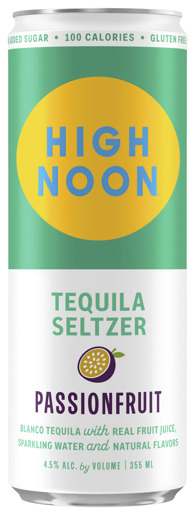 High Noon Passionfruit Tequila Hard Seltzer Single Serve 355ml Can