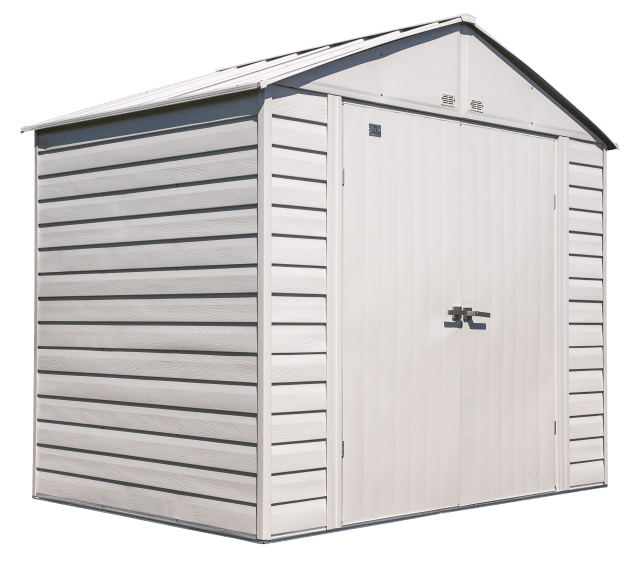 Select Steel Storage Shed Steel Storage Shed, 8X6, Flute Grey
