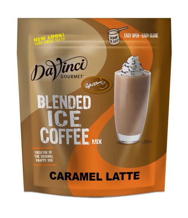 DaVinci Gourmet Caramel Blended Iced Coffee Mix, 4 x 3 lb