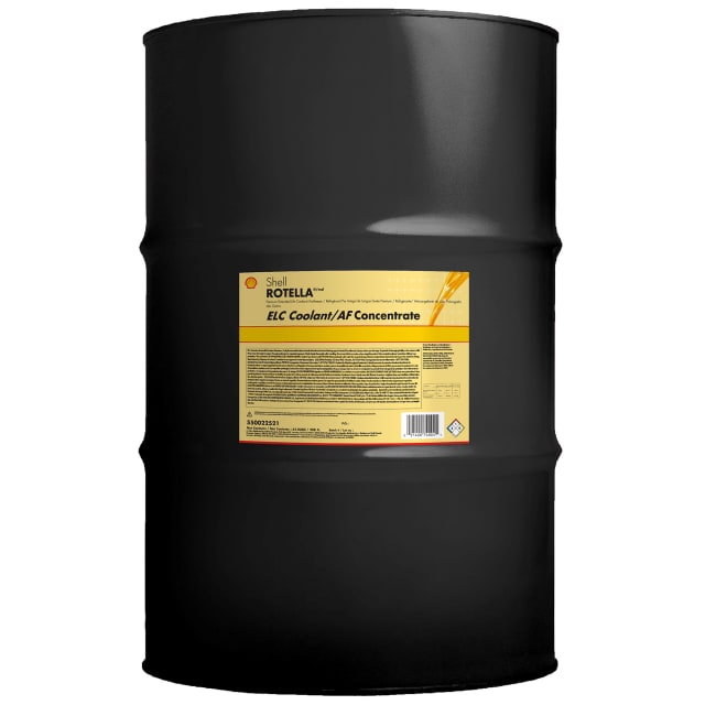 Shell Rotella Extended Life ELC Anti-Freeze + Coolant, Concentrate, 55 Gallon Drum