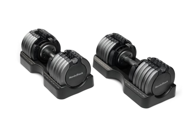 55 lb Select-A-Weight Dumbbell Set