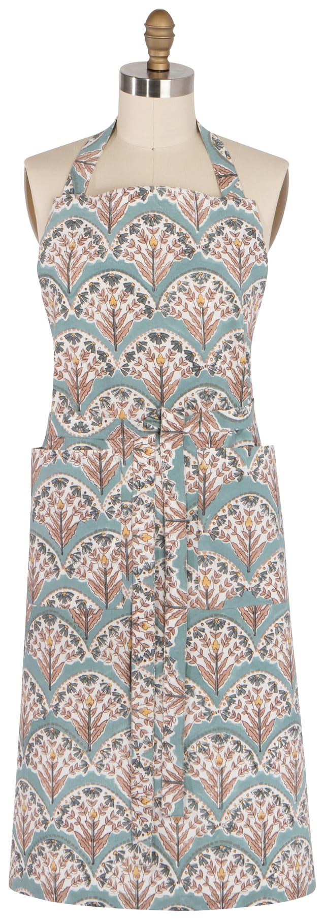 Bouquet Block Print Apron