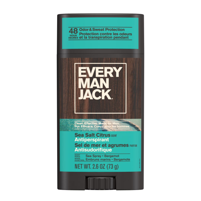 Every Man Jack Sea Salt Citrus Antiperspirant Deodorant - 2.6 oz