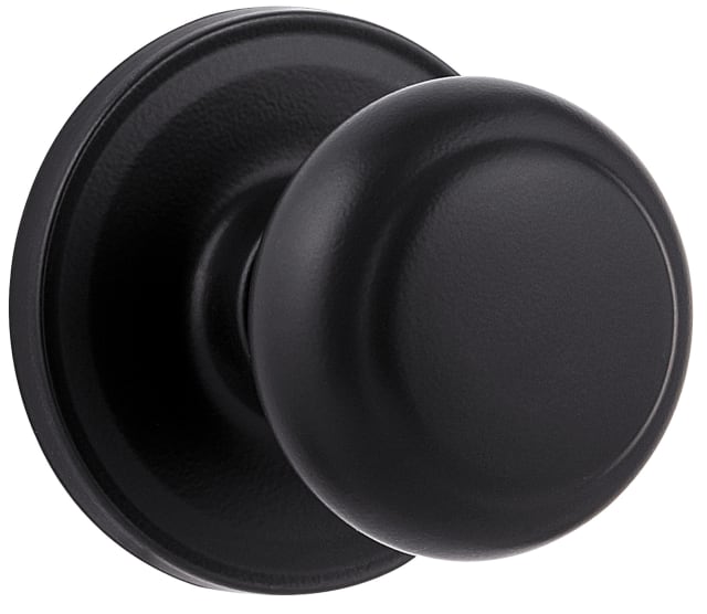 Troy Hall/Closet Knob in Matte Black