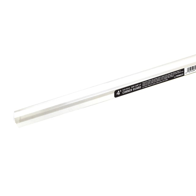 Corner Guard, Self-Stick, Clear, 5/8"x5/8"x4'