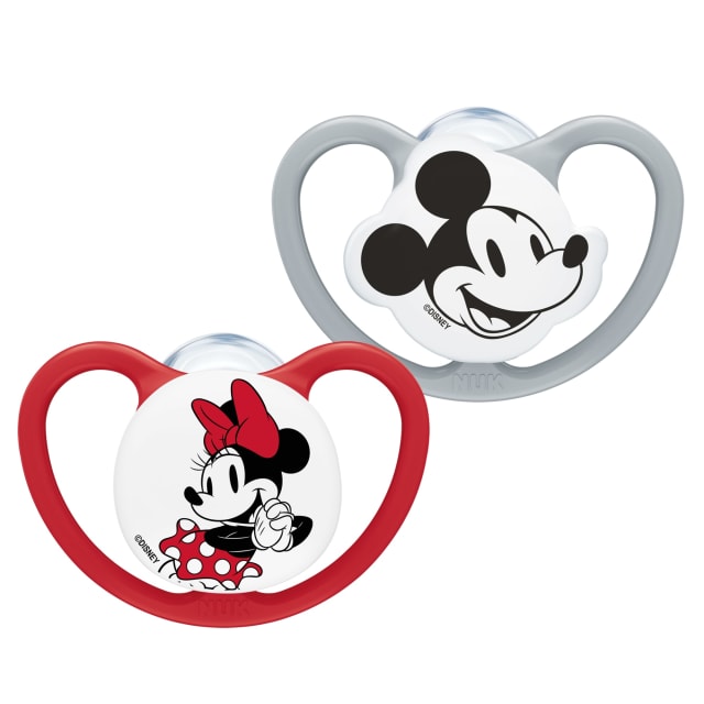 NUK PM PACI SI1 AIR MICKEY CL1 RED 2/BOX