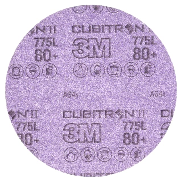 Disco de Lixa 3M™ Hookit™ Cubitron™ II 775L, 80+ 3MIL, 127 mm x NH