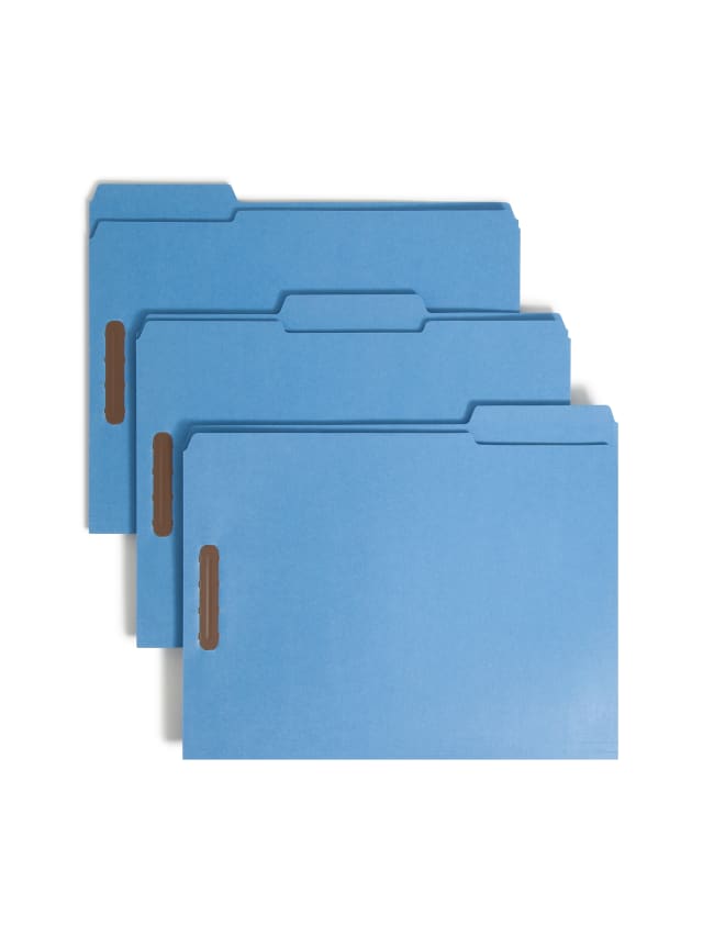 100% Recycled Reinforced Tab Fastener File Folders