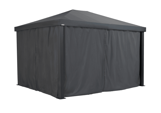 Sojag Black Curtains for Monteserra Gazebo, 10 ft. x 12 ft., Poly