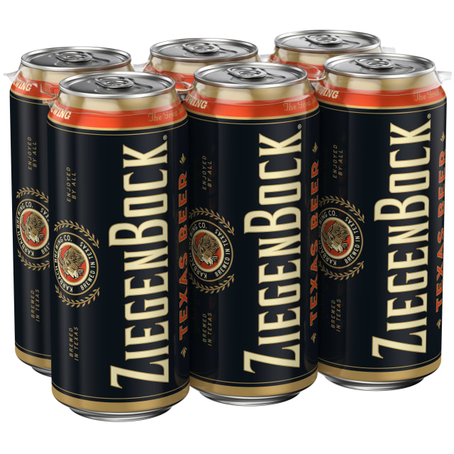 ZiegenBock Texas Beer 6 - 1 pint Cans
