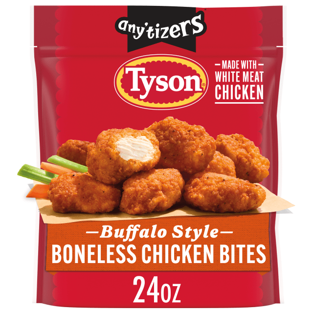 Tyson Any'tizers Frozen Buffalo Style Boneless Chicken Bites, 24 oz