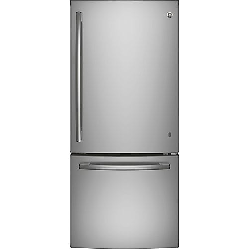 GE 30 inch 21 Cu. Ft. Bottom Freezer Refrigerator (GDE21DYRKFS) - Stainless Steel
