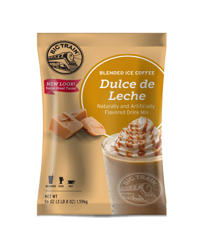 Big Train Dulce De Leche Blended Ice Coffee Powdered Drink Mix, 5 x 3.5 lb
