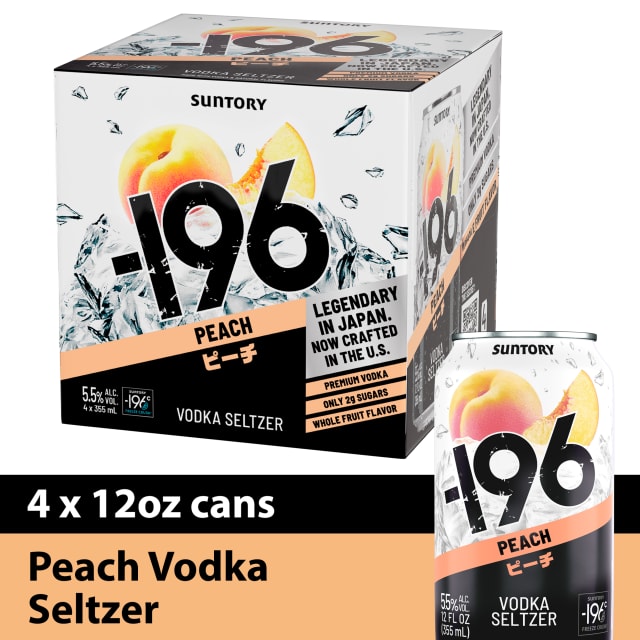 -196 Ready to Drink Peach 5.5 Can 6/4PK 355ML