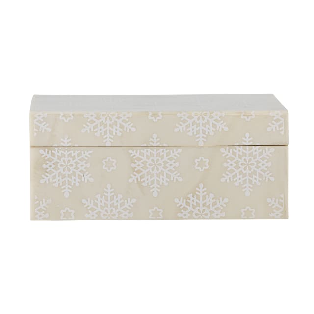 82062325 - Cheri Box w/Lid, White, Resin STOCK: 80