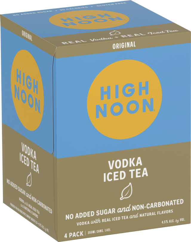 High Noon Original Vodka Iced Tea 4 Pack 355ml Cans