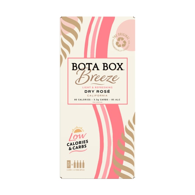 Bota Box Breeze Dry Rosé Wine, 3 L (Equals 4 x 750mL Glass Bottles), 8% ABV