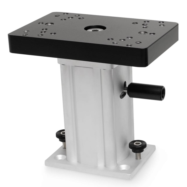 Swivel-Base Pedestal Mount, Aluminum, 6"